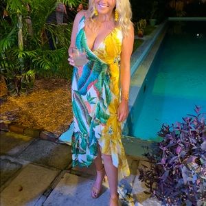 FARM RIO AZALEA FOREST WRAP DRESS 🍃